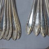 37-piece silver-plated Art Deco cutlery set