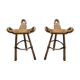 Set of 2 "marbella" stools by Sergio Rodriguez