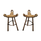 Set of 2 "marbella" stools by Sergio Rodriguez