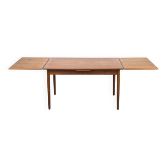 Danish Extendable Teak Dining Table by Ansager Møbler, 1960s