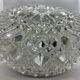 Ceiling lamp window in chiseled glass diamond tip of the 60s-70s