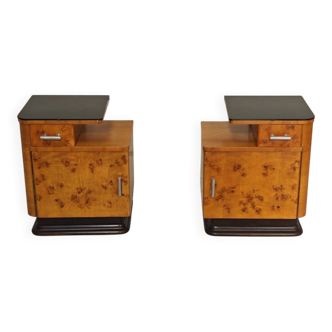 Art Deco bedside table by Jindrich Halabala for Up Zavody