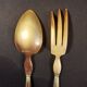 Old salad servers in their case
