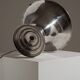 Lampe Art déco en aluminium et verre, 1960