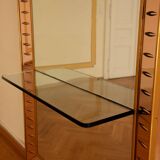 Italian floor mirror by Cristal Art, Italy 1960s