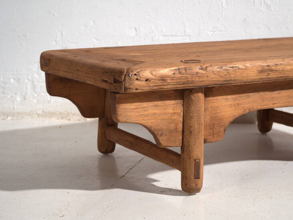 Antique Chinese kang coffee table – Primitive Chinese side table – circa 1900 #11