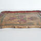Venetian wooden top, red and gold, vintage, 50s