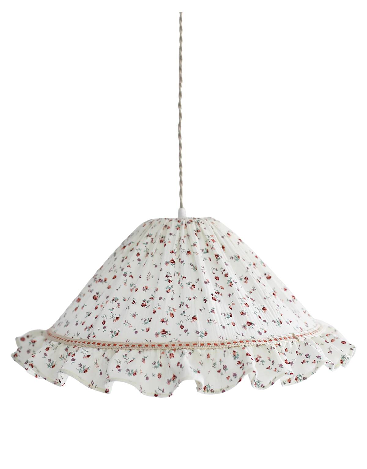 Conical suspension with Emilia "tiny flowers" wheel