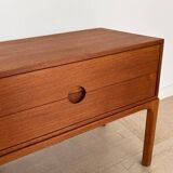 Scandinavian Teak Nightstands by Kai Kristiansen for Aksel Kjersgaard, Denmark, 1960s, Set of 2