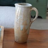 Enameled stoneware pitcher