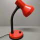 Elite - industrial style desk lamp - red lacquered metal - netherlands - 90's