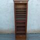 Vintage oak curtain binder