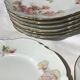6 plates porcelain dessert J.B.T-Cie Limoges edged gold