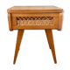 Bedside wood and rattan