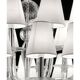Oversized Modern Murano Glass Chandelier in Crystal Clear