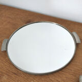 Two vintage mirror trays 50s