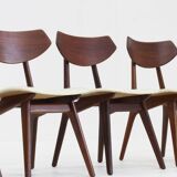 Vintage Danish teak dining chairs, set of 4