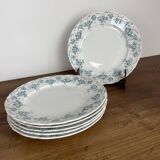 Set of 6 flat plates in Maastricht earthenware, Clara model