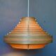 Vintage Scandinavian suspension lamp with slats by Hans-Agne Jakobsson from the 1960s.
