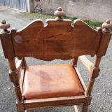 Fauteuil bois ancien