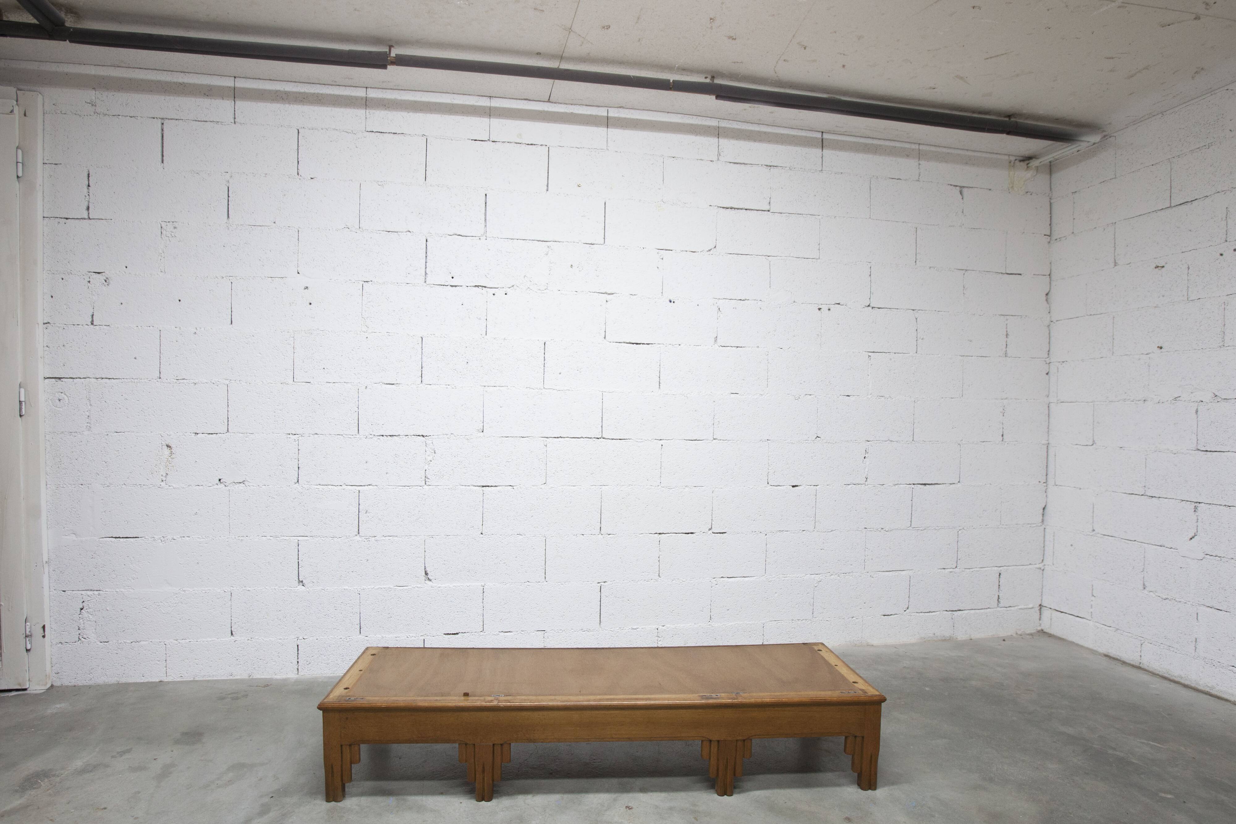 Art Deco carved oak wardrobe - Flemish workshop circa 1930