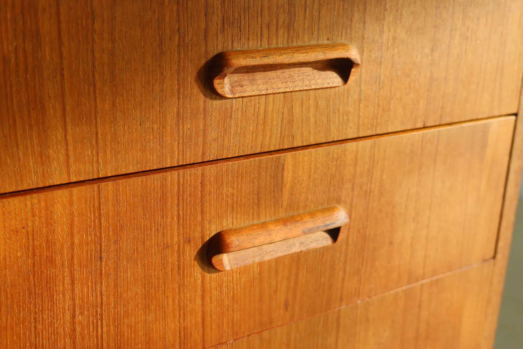 Vintage teak chest of drawers, Denmark, 1960s.