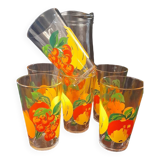 Orangeade service vmc reims 1 carafe and 6 glasses