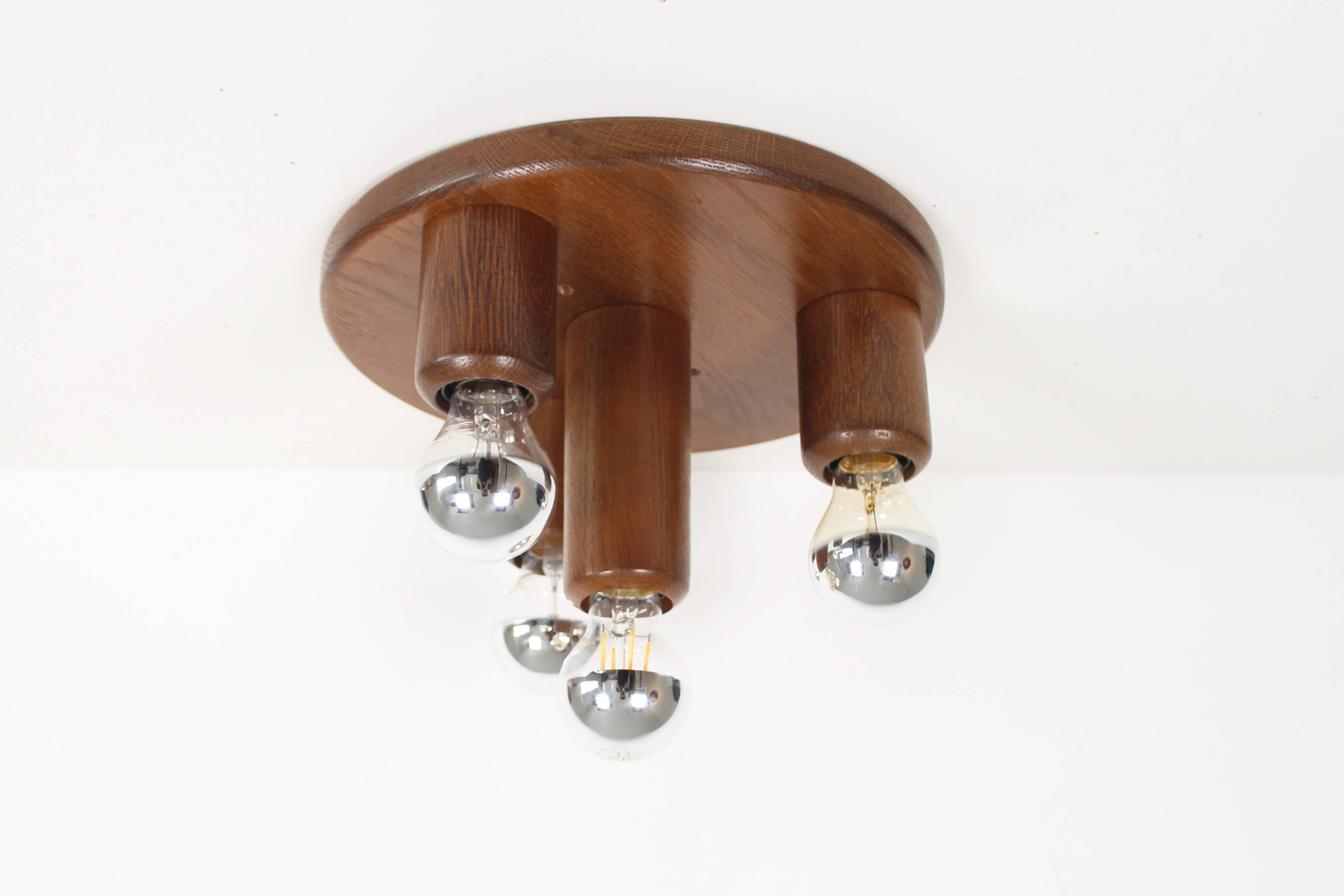 Vintage 1970's old stock 'Japandi' style ceiling light
