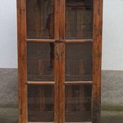 Old wooden glazed cabinet