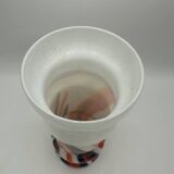 Flamed opaline vase