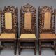 Set of matching hunting style chairs.