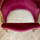 Vintage Louis XV style bergère / cabriolet armchair – Carved wood velvet