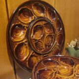 Grand Plat St Clément et ses 6 assiettes à huîtres