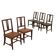 Antique Directoire chairs in walnut, restorations, Italy, 19th century