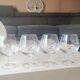 Lot 6 Verres Cognac/Cristal Arques. Model Fleury engraved with Wheat Ears.