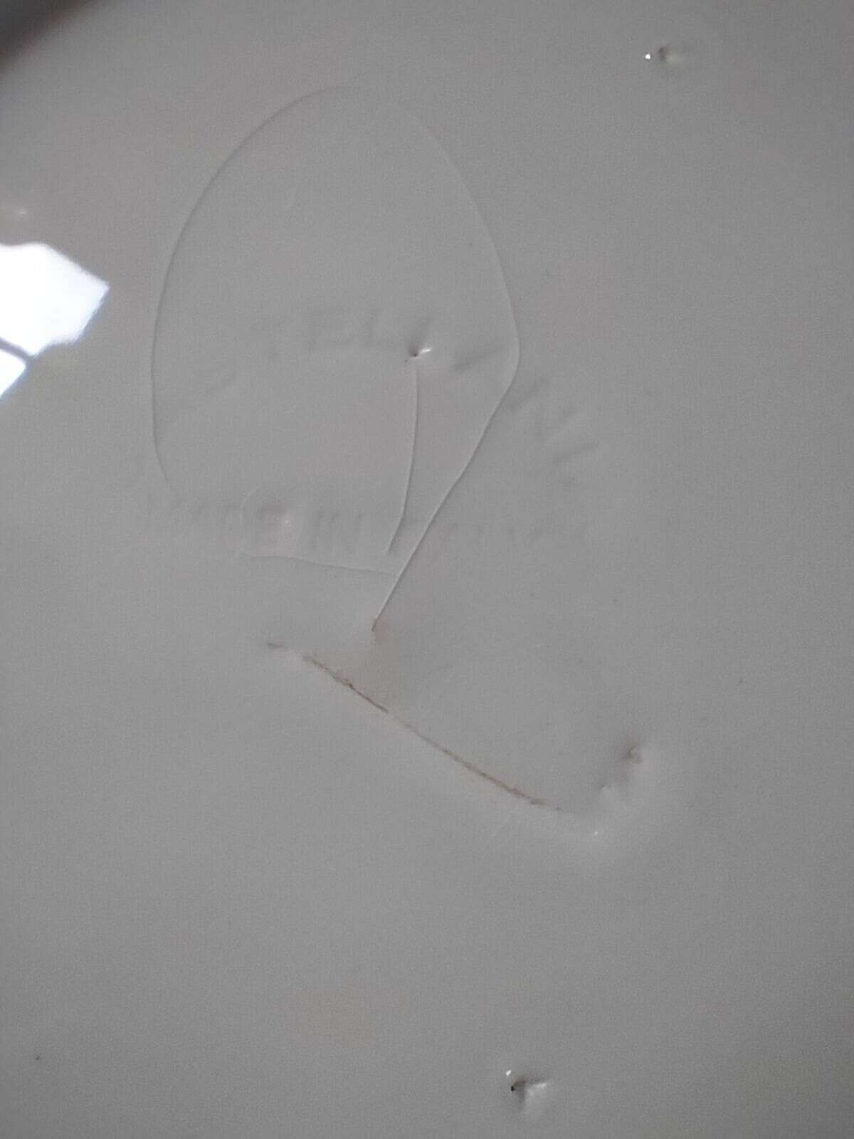 Trio of Castellania plates in Italian earthenware, vintage blue decoration