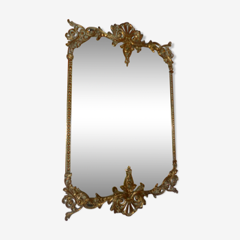 Mirror in bronze era XIX 61x38cm