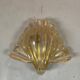 Venetian Wall Lamp in Gilded Murano Glass Circa 1980