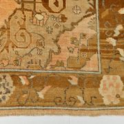 Tapis persan classique pêche et marron 7x10, 204x313 cm