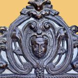 19th century wall mirror with parecloses