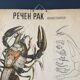 Crayfish vintage anatomy poster wall board from 1960's