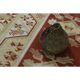 1970s Turkish Oushak Handmade Wool Cotton Red Area Rug 115x192