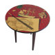 Jean Clemmer's old tripod bistro table in the 1950s/60s marine décor