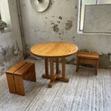 Les Arcs stools and table  1960