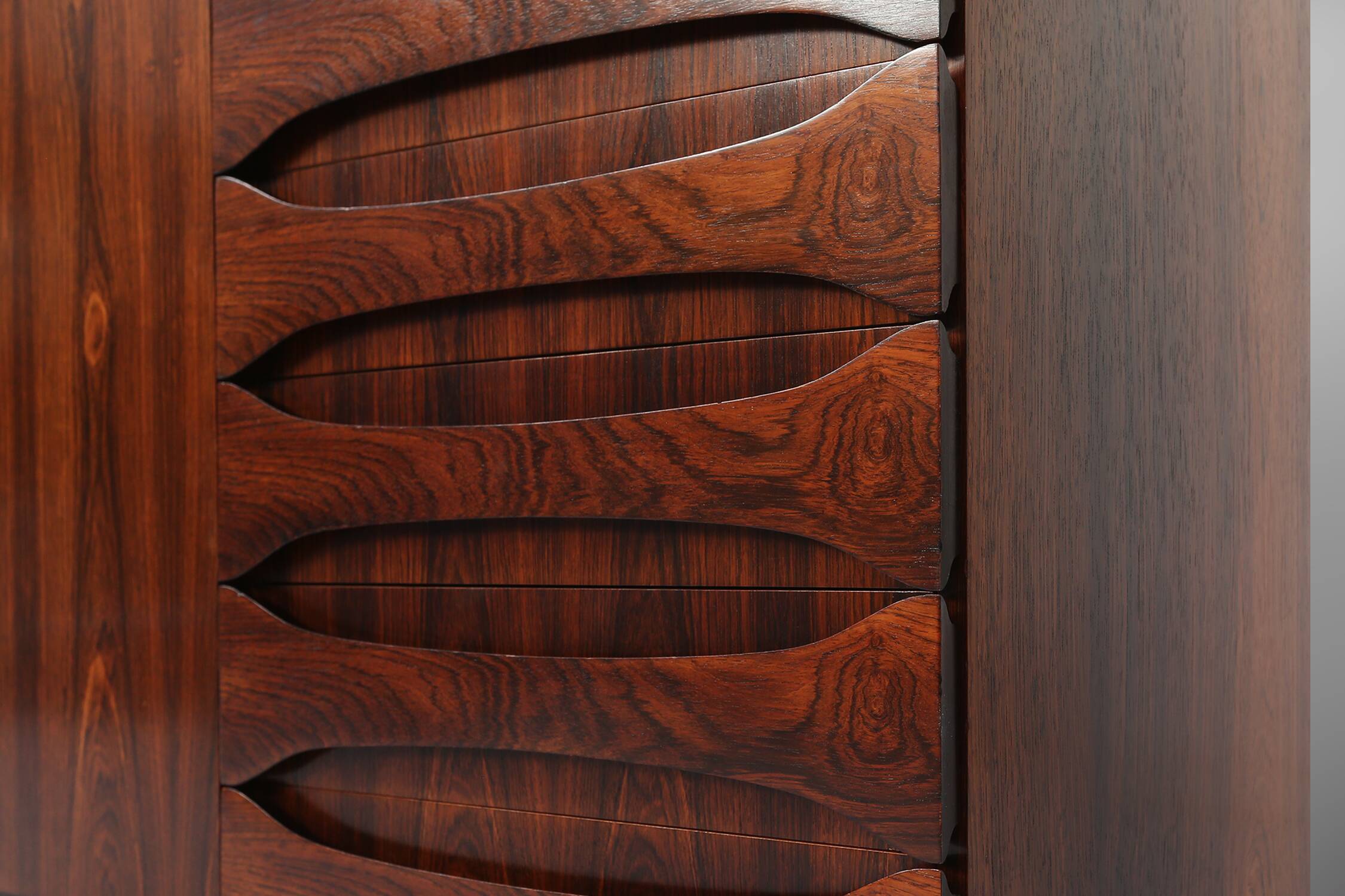Belgian Mid-Century rosewood highboard 1960