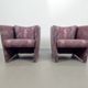 Vintage Postmodern Club Chairs, 1980, Set of 2