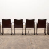 Table à manger et 6 chaises de Tito Agnoli pour Matteo Grassi