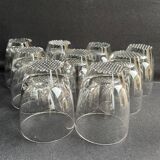 Large glasses (9) - Mid-century modern - Crystal