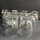 Verres moderne milieu de siècle cristal