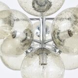 E. R. Nele Temde lustrous atomic chrome Sputnik Space Age pendant lamp tulip